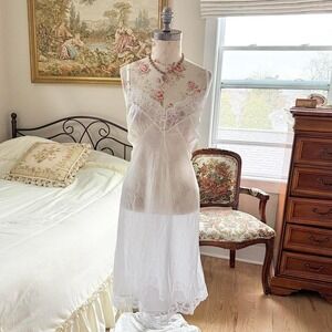 white lace slip  60s wards white slip size 44